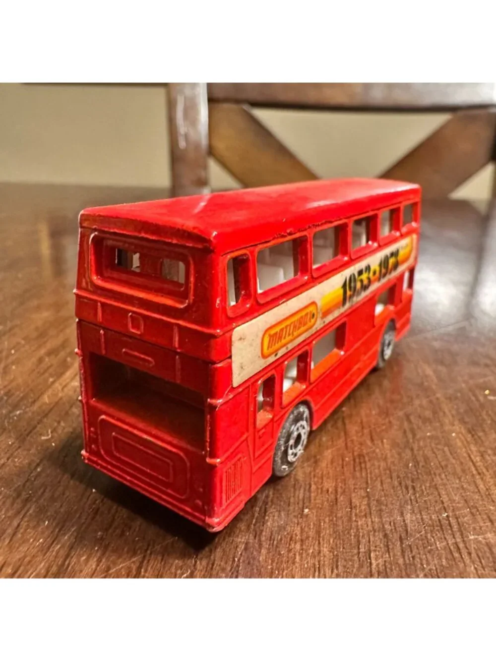 Vintage Matchbox The Londoner Red Double-Decker Bus Die-Cast Model No. 17
